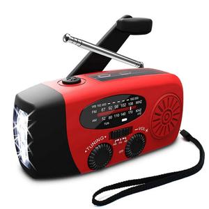 EL-071 LED Flashlight Hand Crank Generator Powered AM/FM/NOAA Radio Emergency Rescue Power Bank Audio