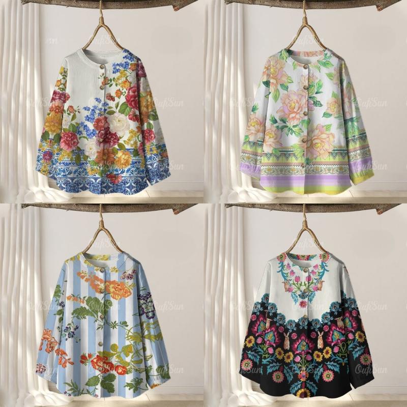 2025 new Baju Raya women's ethnic retro printed Muslim shirt, Hawaii ...