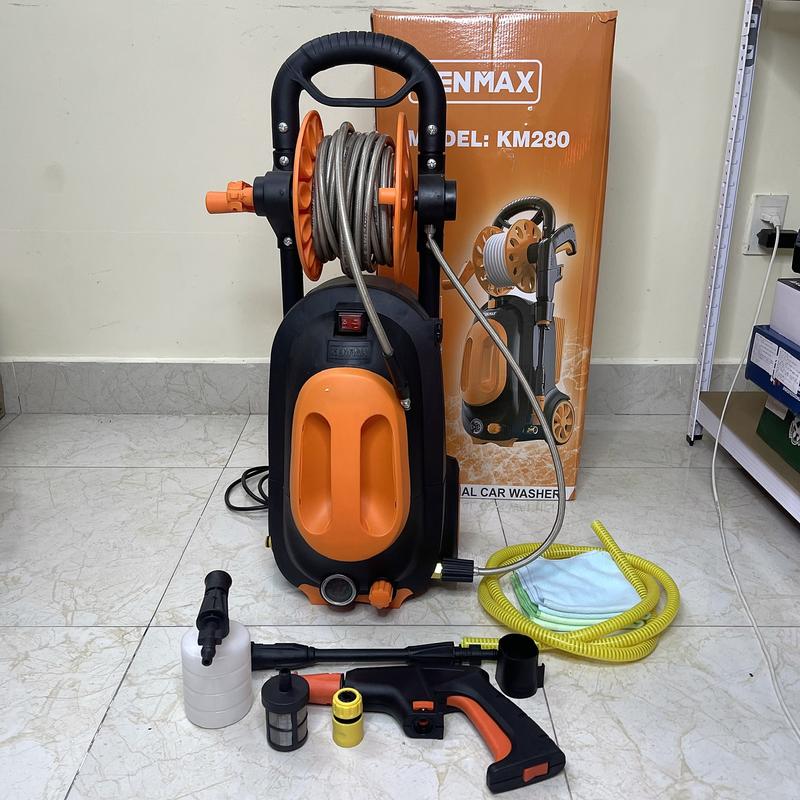 Máy Rửa Xe Chỉnh Áp Kenmax KM-280 - 2800W - Motor Cảm Ứng Từ - Có Rulo Cuộn Dây 1