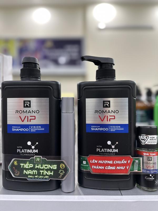 Dầu Gội, Sữa Tắm Romano 650g, Romano Vip 650g Hàng Có Tặng Hương Nước Hoa