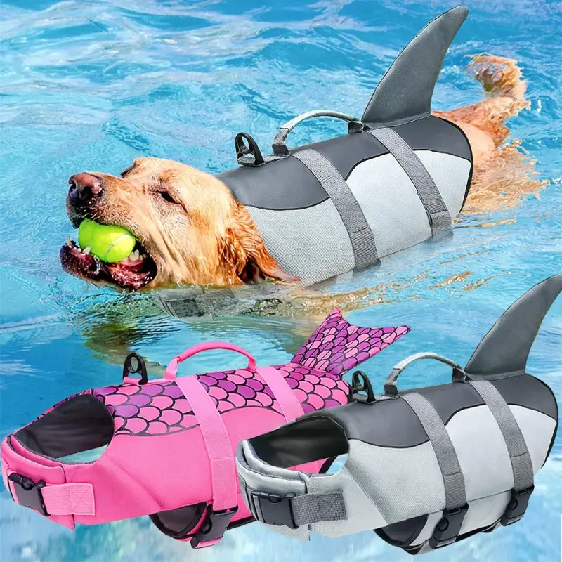 Pet life jacket factory dog swimsuit outdoor summer big dog supplies dog life jacket