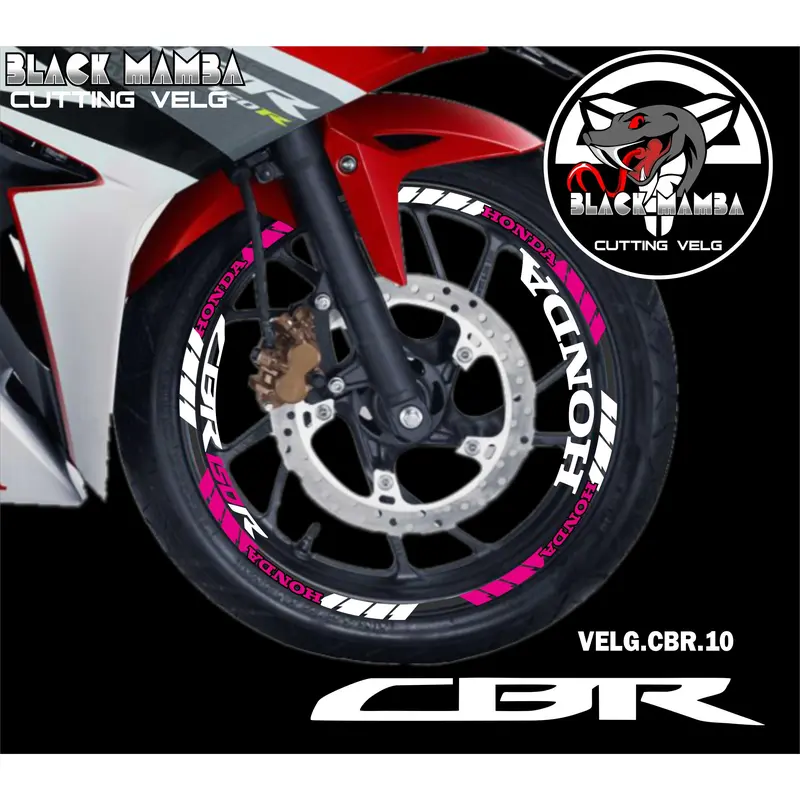 (COD) CUTTING STICKER VELG CBR 150R - STIKER LIS LIST VARIASI BAN/VELG HONDA CBR 150 R 10 4