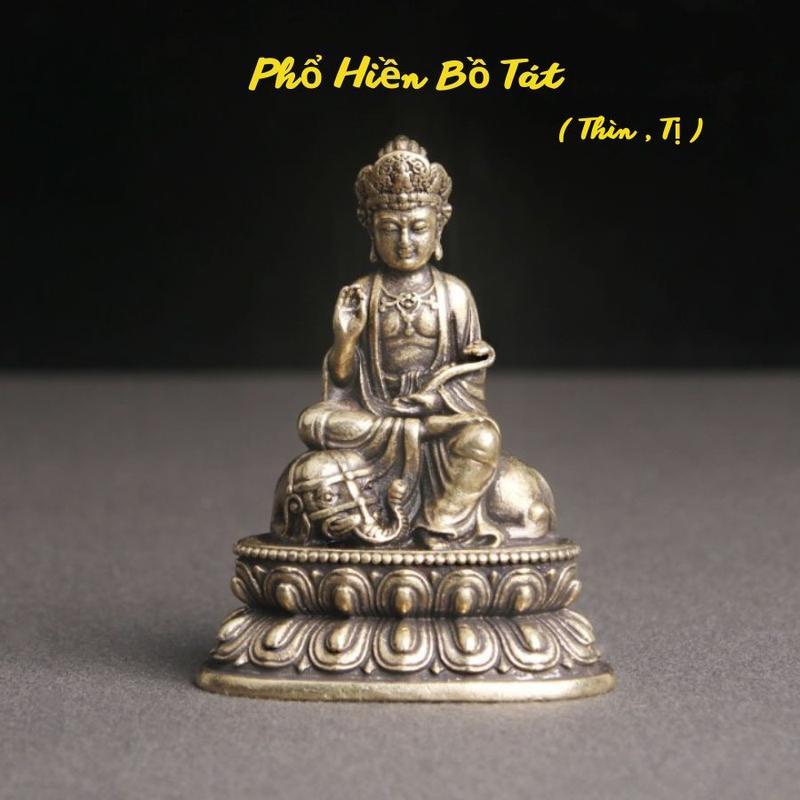 ( Tinh Xảo ) Tượng Mini 8 Vị Phật Bản Mệnh theo 12 con Giáp chất liệu Đồng Thau 4