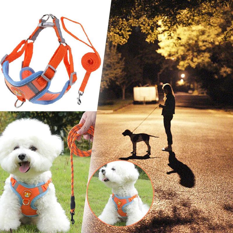 Product Introduction of Pet Dog Harness With Leash Reflective Vest Leash For Dog Cat Puppy Vest Harness 20