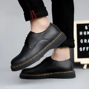 Sepatu Pantofel Kerja Formal Docmart Kulit Asli Hitam Pria - THEODORE  Shoes Coklat