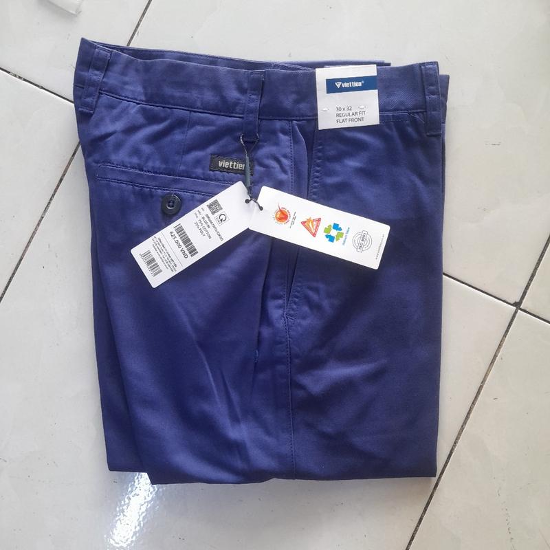 Product Introduction of Quần kaki dài việt Tiến fom regular và regular fit  chất liệu cotton và sợi tổng hợp  lẻ size nhiều màu 6