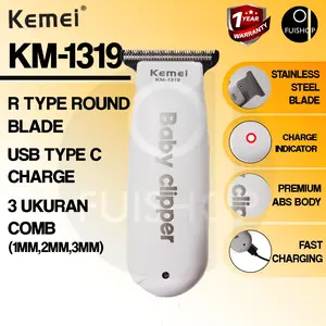 KEMEI KM 1319 ALAT CUKUR RAMBUT Elektrik / MESIN CUKUR RAMBUT BAYI SHAVER TRIMMER Elektrik