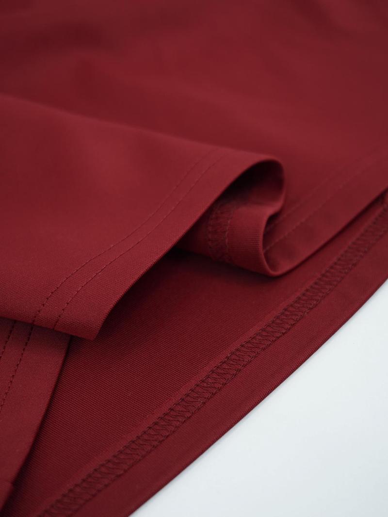 Product Introduction of Women's Solid Color Dress, Fashion Casual Short Sleeve Short Dress for Daily Outdoor Wear, Women Dress for Spring Fall Valentine's Day, gift 4