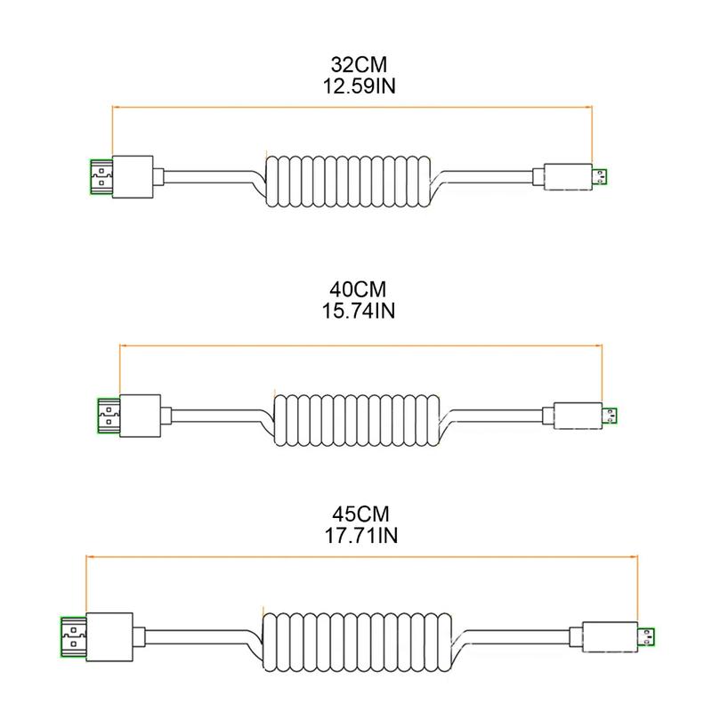 Product Introduction of Compact Thin 4K HDMI-compatible Cable Up to 4K@60Hz Gold Connectors for Camera, 0