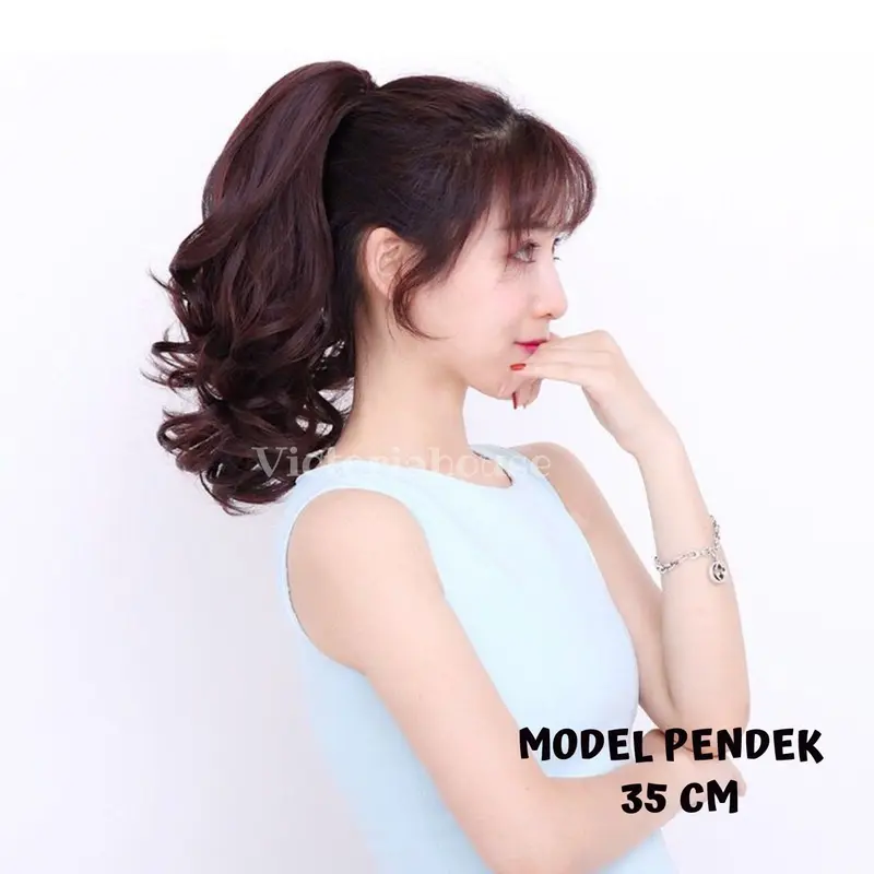 Ponytail Jedai  Korea Curly Ekstensi VC Black 2