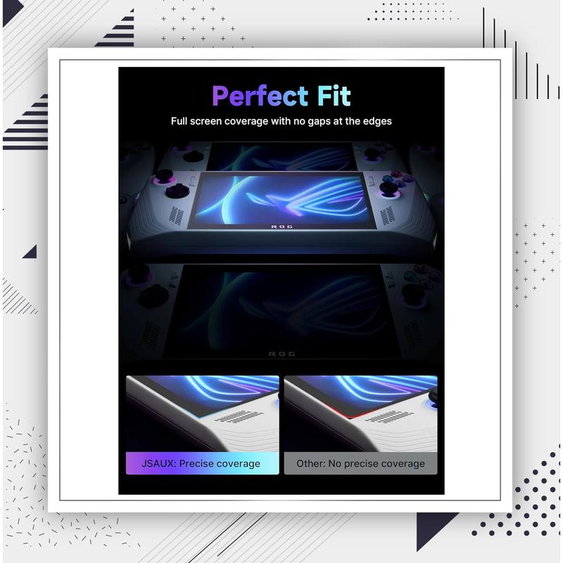 [ 2 Pack ] Official JSAUX Anti Glare / Matte 9H Hardness HD Tempered Glass Screen Protector ASUS ROG Ally / X & MSI CLAW 3