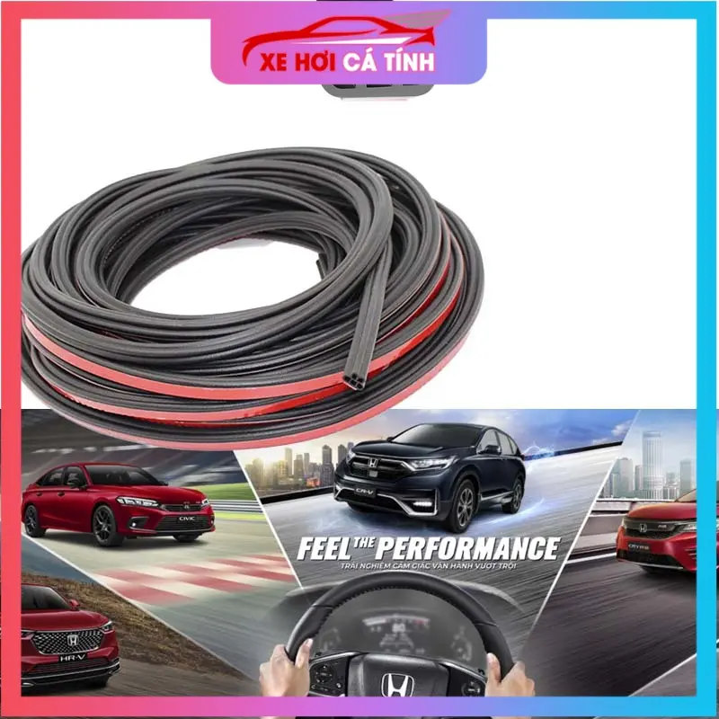 Ron Gioăng Cao Su Chữ B Dán Cửa Xe Hơi Ô Tô Chống Ồn Giữ Nhiệt thế hệ mới gioăng B 2 tầng