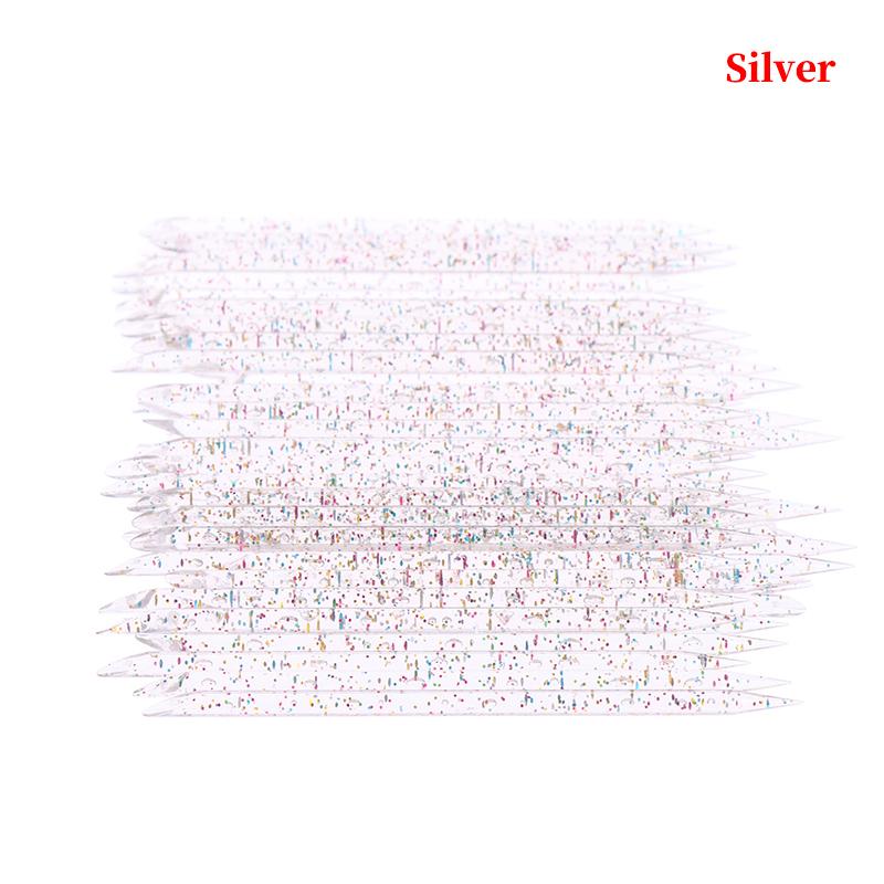 Product Introduction of 50Pieces Stick Cuticle Tool Doublehead Reusable Crystal Wood Stick Pedicure Care 36