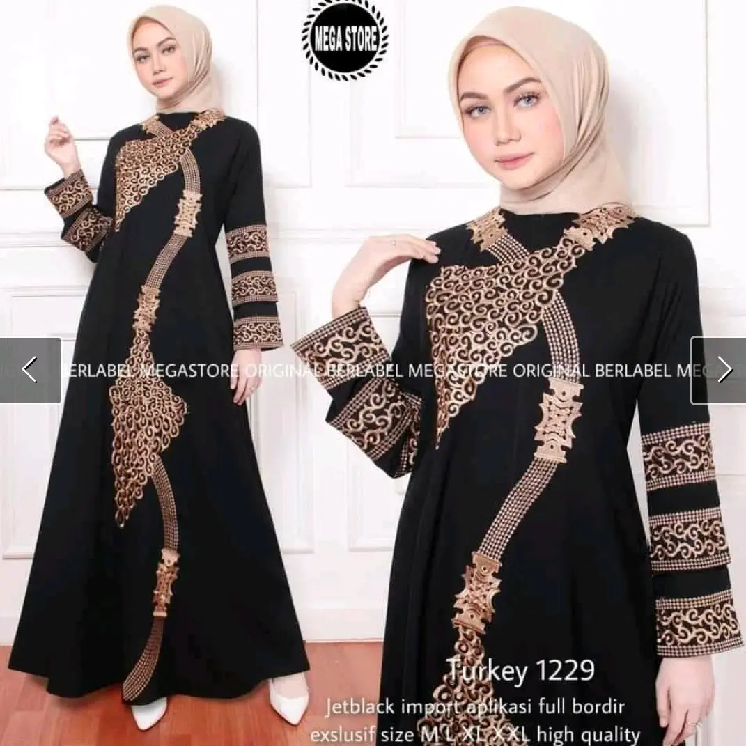 Abaya Mom & Kids Gamis Maxi Dress Arab Saudi Turkey Dubai India Syari Bordir Zahwa by Safryna Collection Abaya Bangil