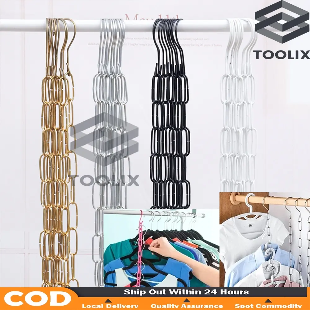 Clothing display hanging iron chains, clothing store display racks ...