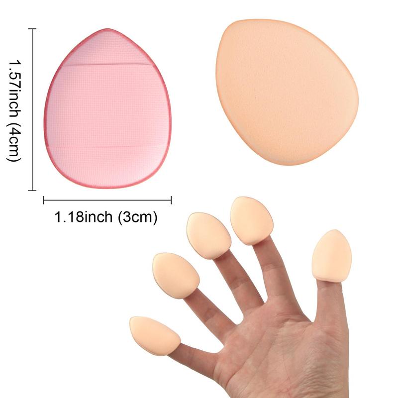 Product Introduction of 12pcs Mini Cushion Powder Puff, Portable Finger Makeup Sponge Puff, Professional Makeup Tools for Women 8