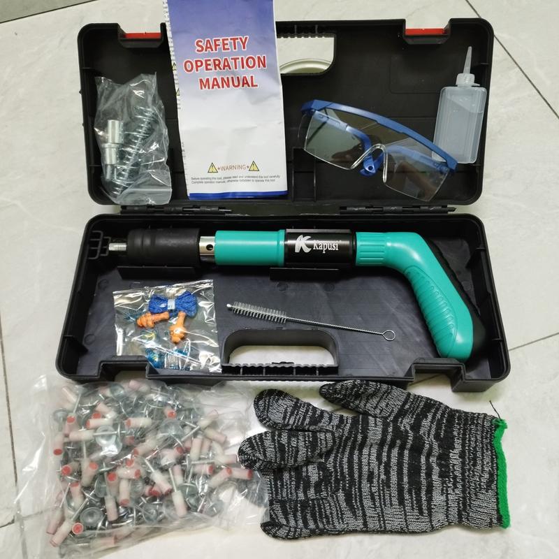 Máy Bắn Đinh Đa Năng - Tặng Kèm 100 Đinh + Trọn Bộ Phụ Kiện - Bắn Mọi Bề Mặt: Gỗ, Sắt, Tường ,Bê Tông.....