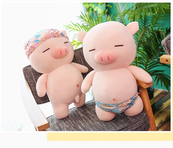Product Introduction of {Ricky toy} Gấu Bông Heo Mặc Quần Chip Siêu Bựa (25cm---70cm) - Thú Bông Heo Mặc Quần Sịp Hài Hước Vải Miniso Siêu Mịn Thú Nhồi Bông Đồ Chơi 11