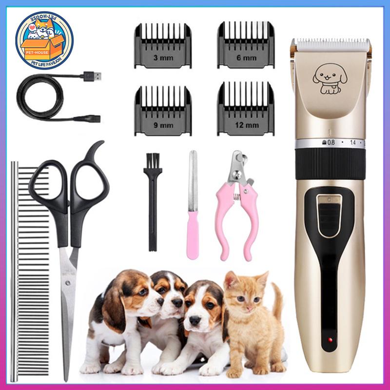 Rechargeable Dog Razor Grooming kit Heavy Duty Pet Shaver Clipper ...