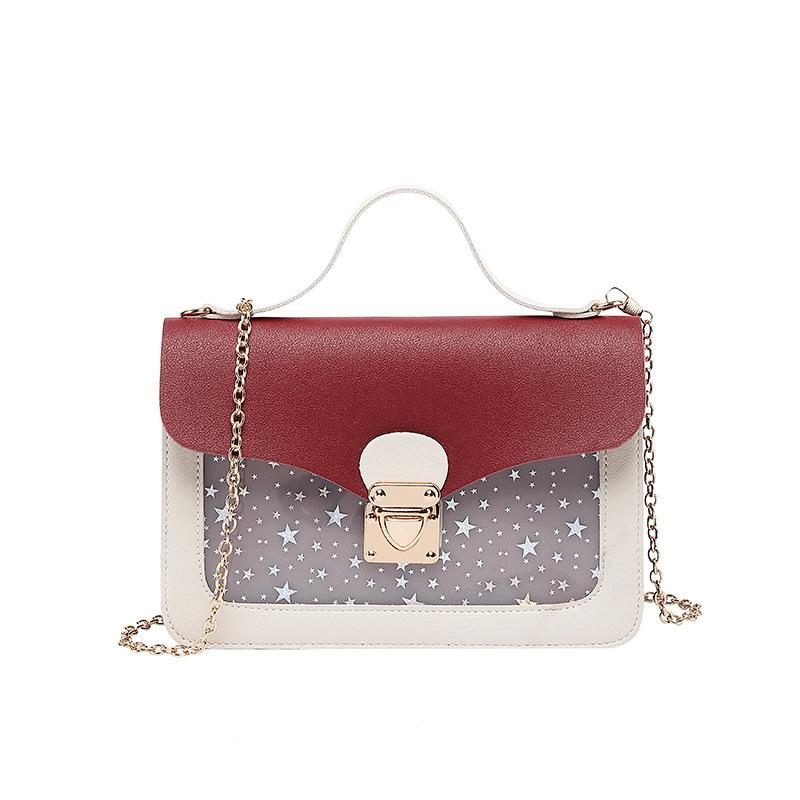 24 giờ vận chuyển Hàn Quốc phiên bản Sequin sao in một vai điện thoại túi mùa hè bao gồm khóa điện thoại di động túi vuông nhỏ 3