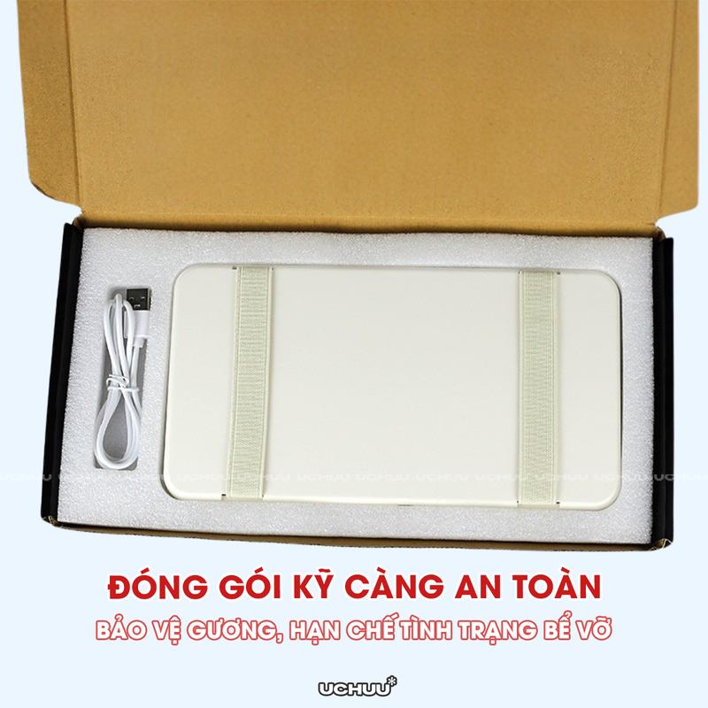 Product Introduction of Gương Trang Điểm LED Treo Ô Tô UCHUU Gương Có Đèn Gắn Che Nắng Xe Hơi Cảm Ứng Điều Chỉnh Độ Sáng 8
