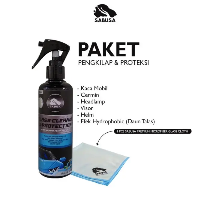 Paket efek Daun Talas Kaca Mobil Cermin Headlamp Visor Helm Microfiber