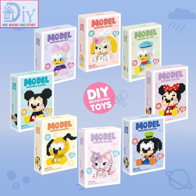 Bộ Đồ Chơi mô hình lắp ráp hình động vật hoạt hình đáng yêu Sáng Tạo Quà tặng Dành Cho Nam Và Nữ - Sinh nhật Giáng sinh Bộ quà tặng Bé trai Bé gái Nhiều màu Giáo dục Ghép Hình Toy