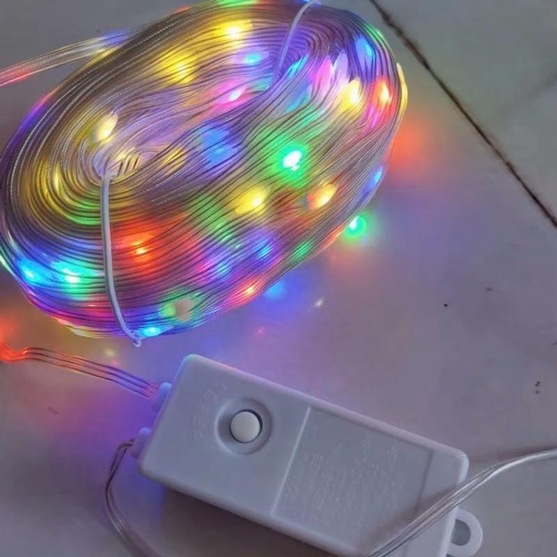 Dây Đèn Led Chớp Nhiều Màu 40m. led hạt gạo chống nước led argb 135 bóng xoáy