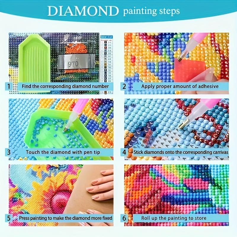 Product Introduction of Butterfly Pattern DIY Diamond Arts Colorful Painting Kit, 1 Set 5D Handmade Creative Picture without Frame for Beginners, Wall Art Decor for Home Living Room & Bedroom 5