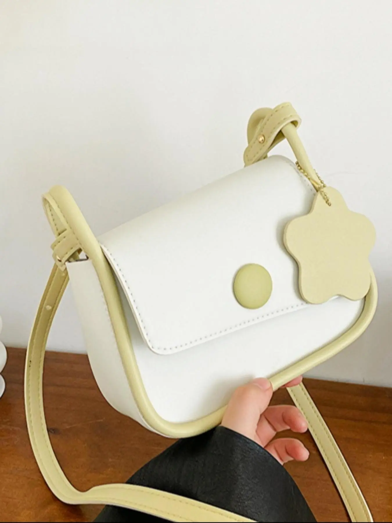 Women's Fashionable Plain Color Crossbody Bag, Casual PU Leather Shoulder Bag for Daily Used, Trendy Versatile High-quality Daily Commuting Bag