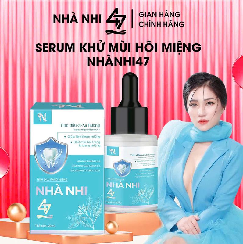  CHÍNH HÃNG - Khử Mùi Hôi Miệng Nhà Nhi47 - 20ml - Serum Dạng Xịt Miệng - saurang hoimieng nuou thơm miệng 