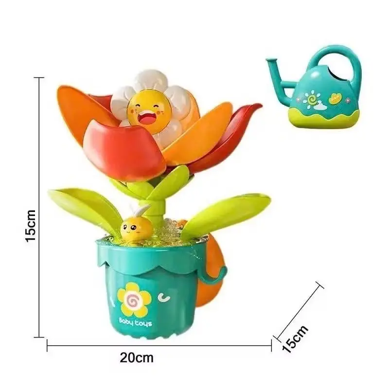 Chậu hoa tự nở khi tưới nước - Đồ chơi nhà tắm cho bé, hiệu ứng nở hoa 2