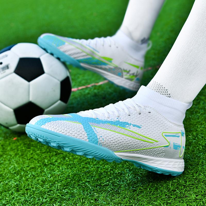 （SIZE 33-45）Ready Stock Unisex Plus Size Football Shoes Outdoor Futsal Soccer Shoes Non-slip Training Shoes 8