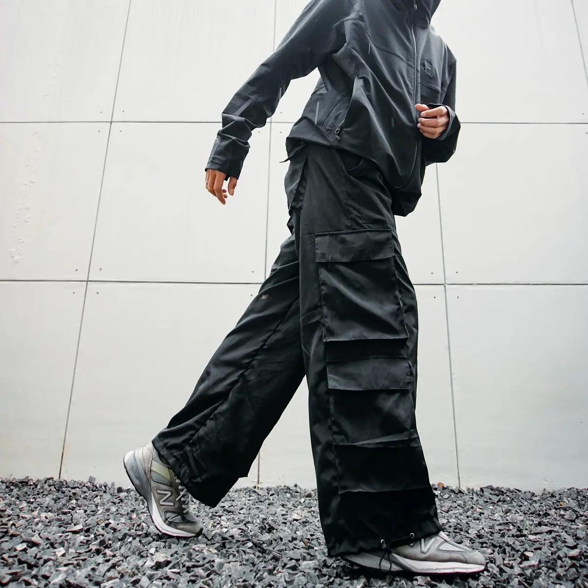 Cargo Pants Parachute Nylon Y2k