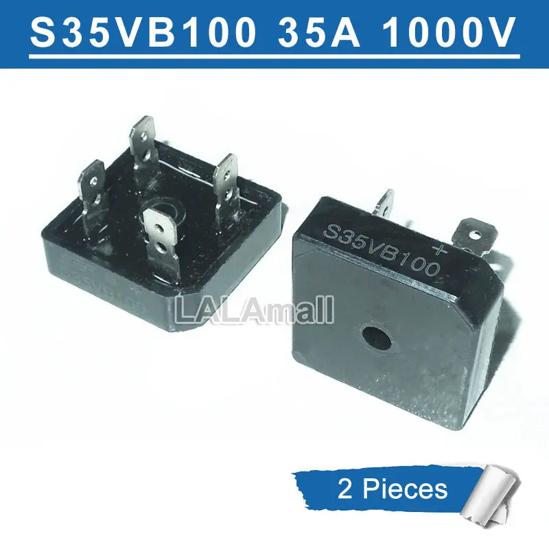 2pcs S35VB100 S35VB 100 35A/1000V Bridge Rectifier Diode for Inverter Welding Machine new original can replace MP3510 GBPC3510