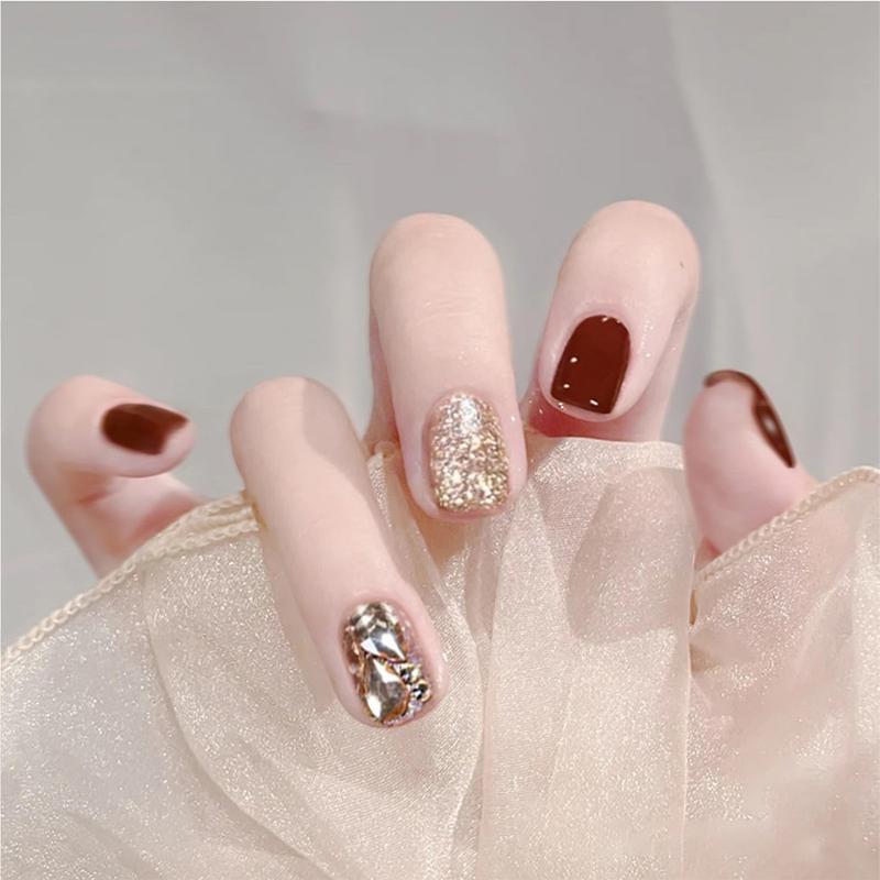 Mã Đ248 Nail Tết Đỏ Đính Đá Hin Nail Kèm Keo