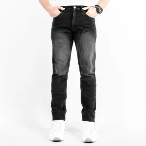 Gizmo - Celana Denim Pants Black Washed Jeans Stretch SlimFit pria skinny Nyaman Dipakai Panjang Fit  Hitam  Keren  Bahan Denim Soft  Cowok Slim Melar