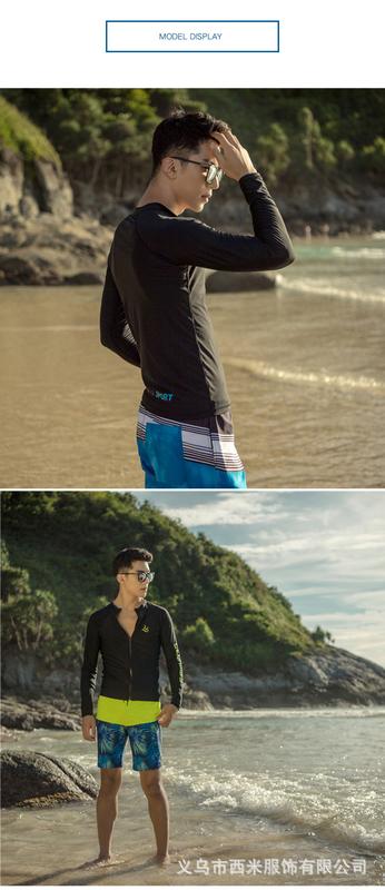 Product Introduction of Hot Selling New Diving Suit Men's Split Long-Sleeve Zipper Surfing Suit Quick-Drying Sunscreen Snorkeling Dive Skin 0