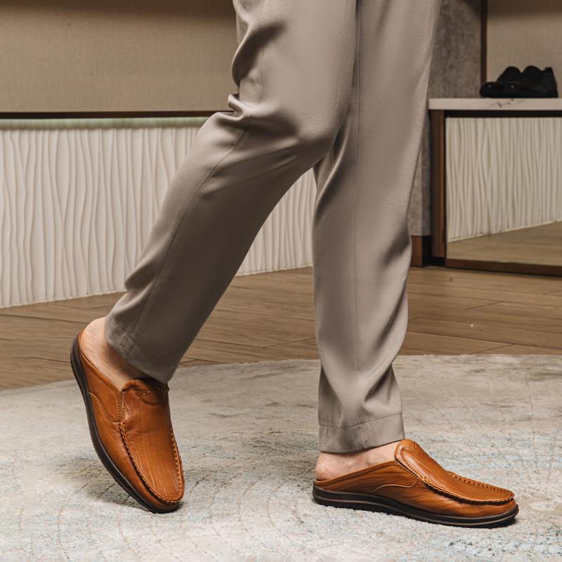 Giày Mọi Nam Đông Hải Sapo Vân Da Viền Nổi - G1021