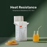 Gambar Sakumini Disposable Curved Plastic Straw Sedotan Plastik Bengkok Transparan Food Grade Isi 300 - Transparant dari Sakumini Official Store Kab. Tangerang 4 Tokopedia