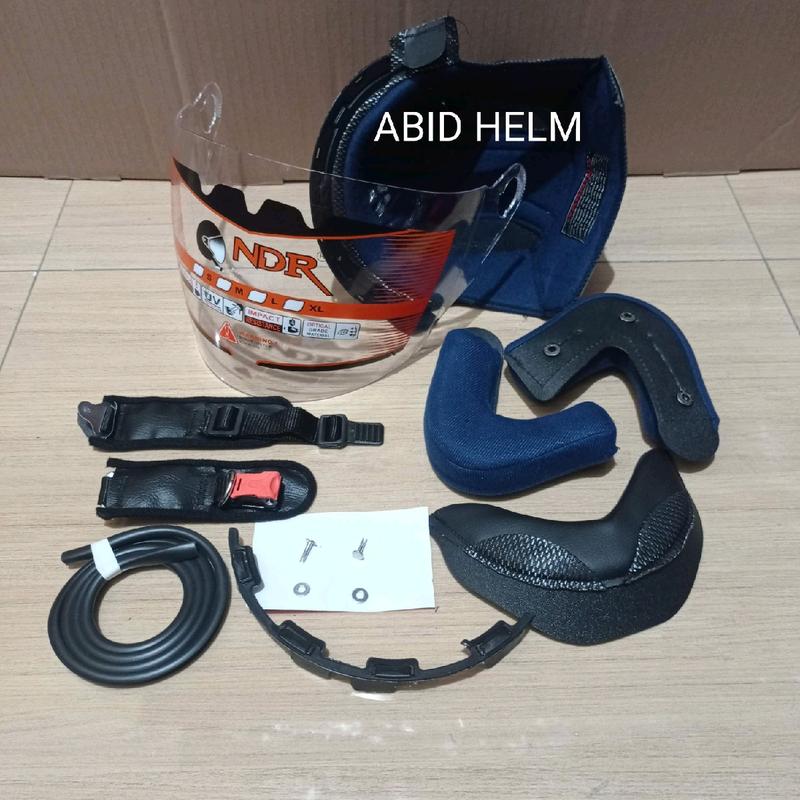 Paket Busa dan Kaca Visor Helm Ink CX22 dengan Lis Karet dan Gesper Helm - Motorcycle 6