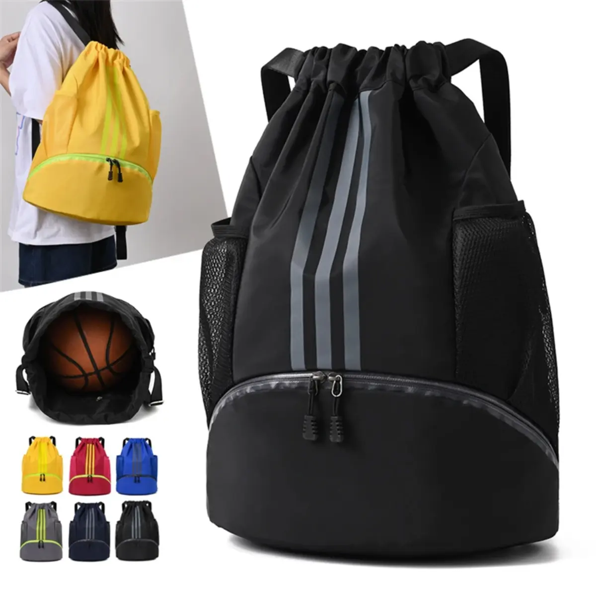 Gym Bag, fitness backpack, for women and men, basketball backpack, outdoor, suitable for football and soccer, storage bag, backpack sports strap Serut training Outdoor bags