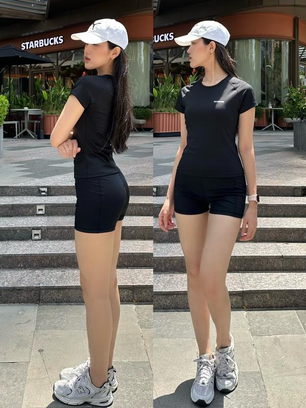 Áo Cộc Cổ Tròn MPG, 90 Degree Chất Liệu Thun Poly Tập Gym, Yoga, Aerobic Đường May 4 Kim 6 Chỉ ALITA Top Sport 4