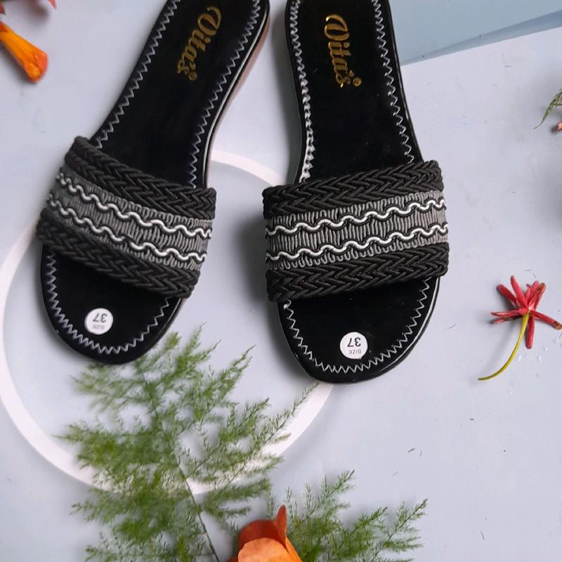 Dép lê Nữ Đế thấp ( 1cm ) Dép Lưới Nữ Hoa văn Thổ cẩm .Mã số LT 7