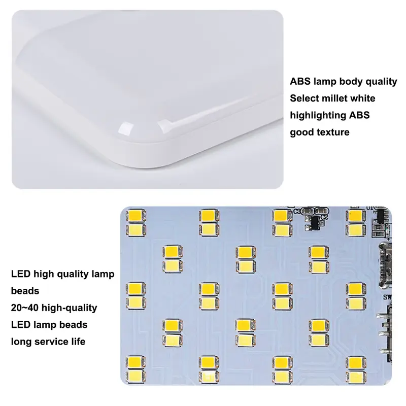 Đèn tường LED, Màu trắng ấm, Chiếu sáng trong nhà, Cảm ứng cơ thể người, Sạc thông minh, USB, Đèn ngủ LED, Tự động sáng lên 5