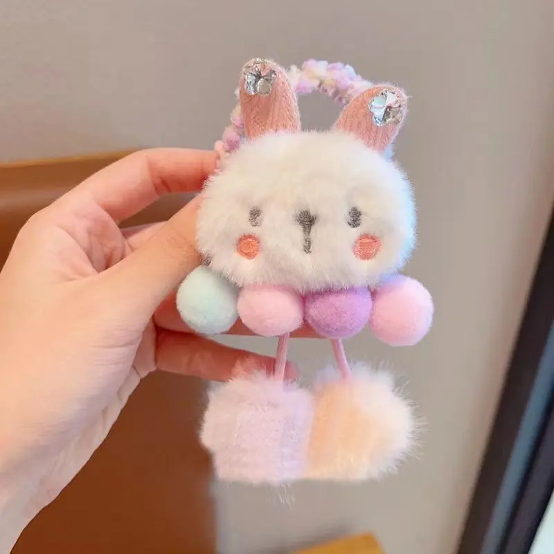Dây Buộc Tóc Co Giãn Nhồi Bông Dễ Thương, Dành Cho Bé Gái, Thiết Kế Hoạt Hình Sanrio, Dây Buộc Tóc, Dây Cao Su, Phụ Kiện Cài Tóc, Phụ Kiện Tóc 7