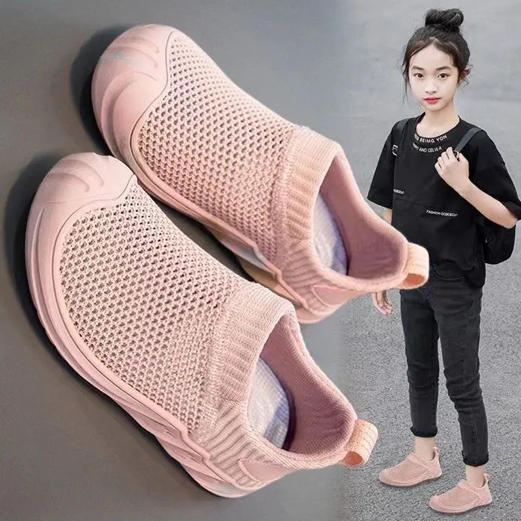 Giày Thể Thao Bé Trai, Hàng Mới Về Mùa Hè 2024, Giày Lưới Thoáng Khí, Thích Hợp Cho Trẻ Em, Sử Dụng Trong Nhà, Cỡ Trung Bình Và Lớn, Giày Chạy Bộ, Đế Siêu Nhẹ 4