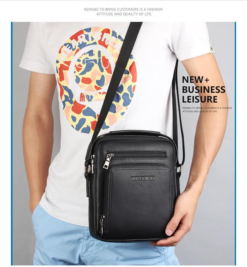 Product Introduction of Men's Shoulder Bag Messenger Bag Casual Tote for Men Satchel Men's Shoulder Bag Business Men's Bag 1