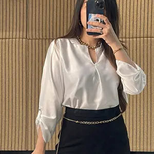 Tavia Top Satin / blouse bahan satin by bombshellstores/ satin blouse