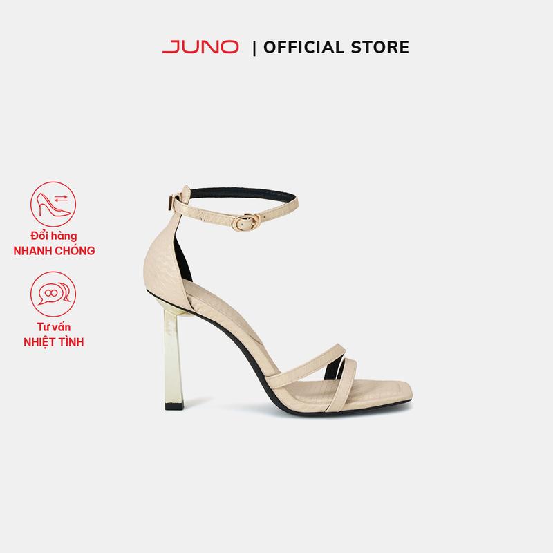 JUNO Giày Sandal Gót Thanh Phối Khoá Jn - SD11018
